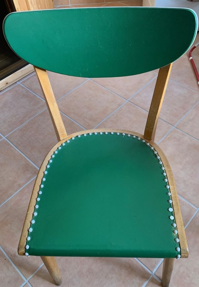 50er Jahre Stuhl mit Qualitätssiegel, einzelnes Original Stück in Remscheid