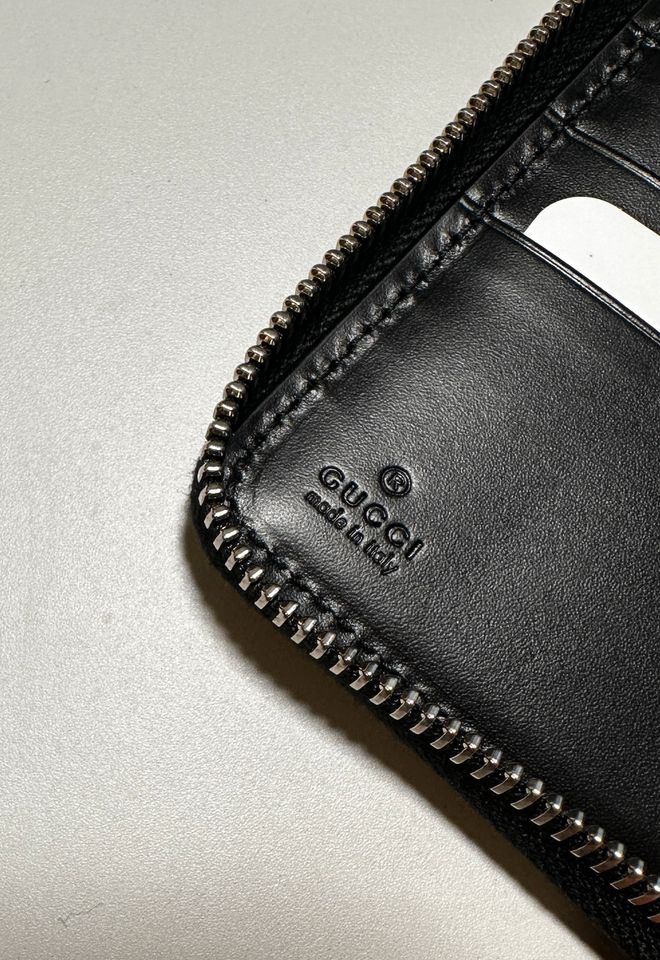 Gucci Geldbörse - Mod: 558959 Leder, Schwarz/Silber in Haibach Unterfr.