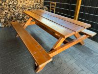 Massivholz Gartentisch mit Bänken. Nordrhein-Westfalen - Marl Vorschau