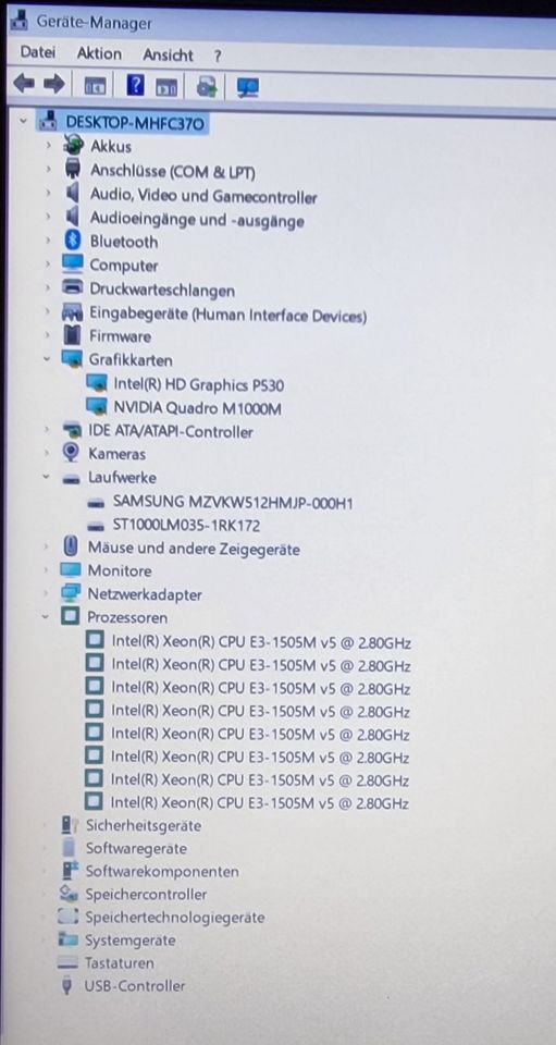 HP ZBook 15 - 512SSD+1TB, 16GB, FullHD, 8x 2.8GHz, Nvidia in Lennestadt