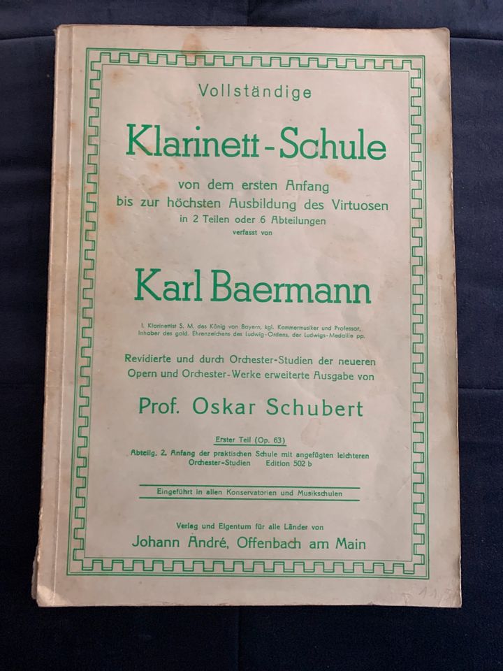 Schule / Noten für Klarinette in Köln