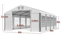 Ganzjähriges Partyzelt 4x8 Gartenzelt Pavillon Sachsen - Görlitz Vorschau