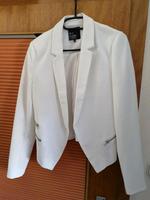 Blazer weiß Gr. XS Business Hochzeit Jacke offen Thüringen - Schleiz Vorschau