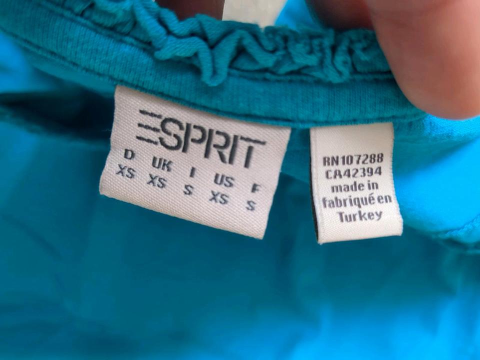 Kleid Gr XS 170 176 Esprit türkis Longshirt Longtop Top Shirt in Weiler b. Gevenich/Eifel