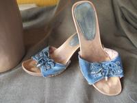 süße Jeans-Pantolette Graceland, blau,Schnürung,Gr.41, Berlin - Köpenick Vorschau