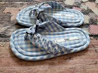 Zara Zehentrenner Sandalen blau kariert Nieten Gr.36 NEU Nordrhein-Westfalen - Solingen Vorschau