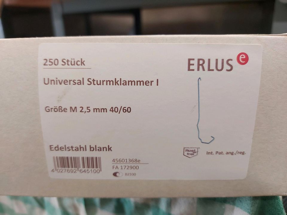 Erlus Universal Sturmklammern 1 M2,5mm 40/60 in Rodewisch