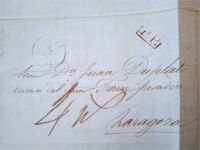 Baiona Galicien-Saragossa Aragonien Altbrief Zaragoza Inhalt 1847 Bayern - Großostheim Vorschau