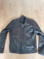 Braune Lederjacke mit gesteppten Details Herrenjacke Bayern - Bruck Vorschau