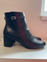 Stiefeletten Stiefel High Heels Leder schwarz Bayern - Kiefersfelden Vorschau