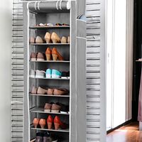 Schuhschrank grau 60 x 30 x 155 cm NEU mit Frontrollo Nordrhein-Westfalen - Velbert Vorschau