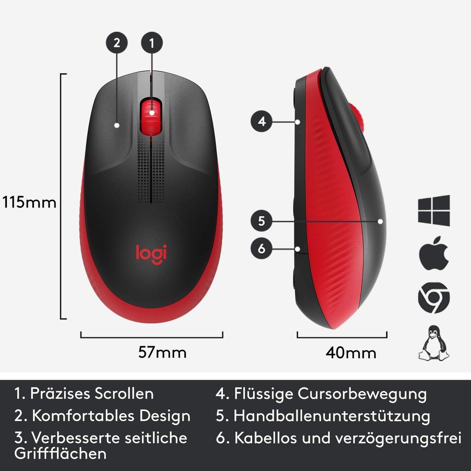 Logitech kabellose Maus M190 NEU und OVP in Weiden (Oberpfalz)