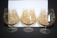 3 x  XL Cognac Gläser Rauchglas  --sehr gut erhalten-- Thüringen - Rositz Vorschau