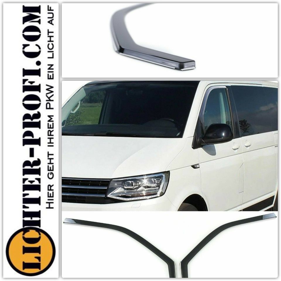 Windabweiser Regenabweiser Windschutz Smoke für VW T5 T6 Bus Neu