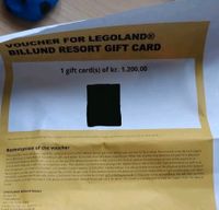 Legoland Gift Card. Gutschein Legoland Niedersachsen - Hemmoor Vorschau