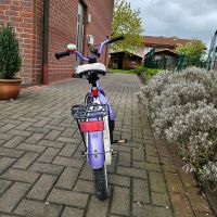 Mädchen Citybike lila/weiß mit Blütenapplikation Nordrhein-Westfalen - Steinhagen Vorschau