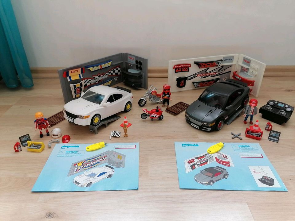 Playmobil 4365 und 4366 Tuning Rennwagen Sportwagen Licht und Sou in Rühen