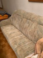 Sofa Samt Velour beige grundig 3Sitzer Nordrhein-Westfalen - Rheinberg Vorschau