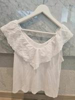 Weißes Tshirt mit Rüsche/Stickerei  H&M Gr. S Rheinland-Pfalz - Vinningen Vorschau