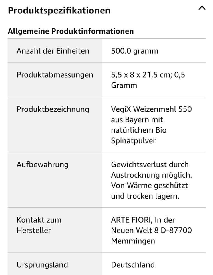 SANUUS VegiX natürliche Lebensmittelfarbe Spinatpulver in Reutlingen