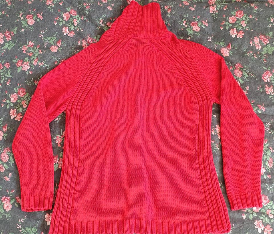 Strickjacke Damenjacke Jacke Strick Rot Gr. 42 in Schwentinental