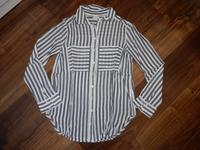 Hemd Bluse Longbluse Tunika Gr. S gestreift grau weiß Bayern - Nordendorf Vorschau