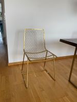 4 Goldene Stühle aus Metall Friedrichshain-Kreuzberg - Friedrichshain Vorschau