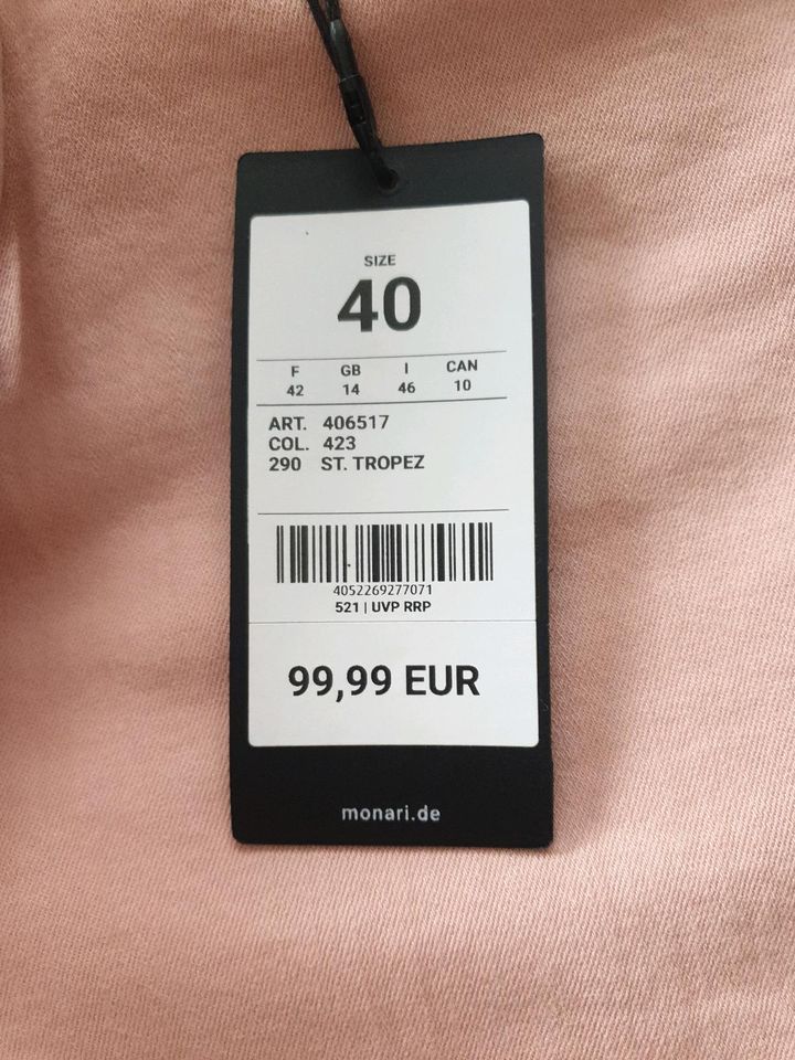 Monari Jeans Hose Gr.40 rosa Neu mit Etikett in Pinneberg