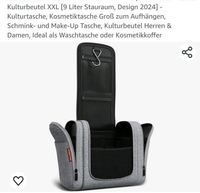 Kulturtasche Waschtasche grau und geräumig Sachsen - Lengefeld Vorschau