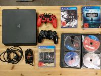 Playstation 4 Slim 500 GB mit Spielepacket und Zubehör Hessen - Obertshausen Vorschau