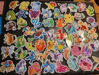 4 verschiedene Pokemon Sticker Sets Glurak Turtok Bisaflor Pikach Bielefeld - Bielefeld (Innenstadt) Vorschau