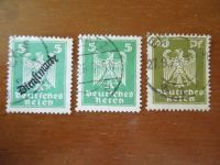 3x Briefmarken Deutsches Reich Adler Mit Wasserzeichen Saarland - Wallerfangen Vorschau