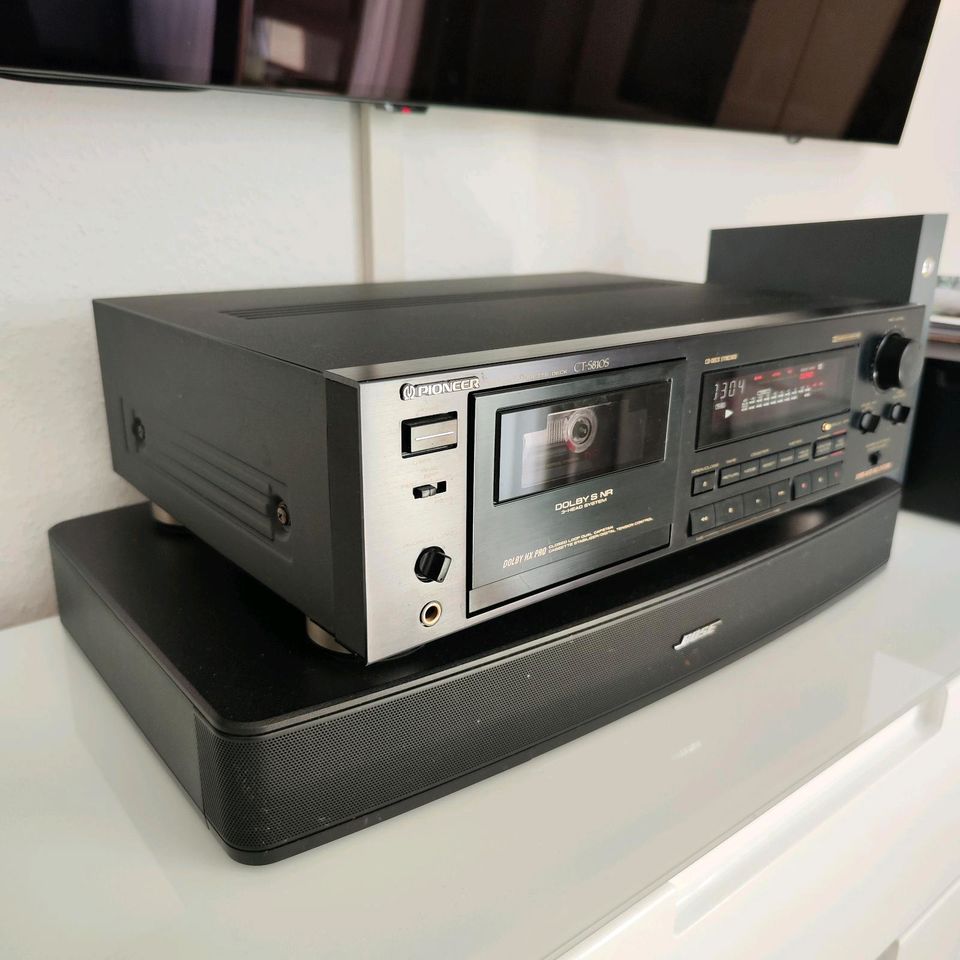 Pioneer CT S810S stereo Cassette Deck in top Zustand. in Renningen