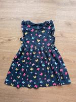 wunderschönes blaues Kleid mit bunten Schmetterlingen h&M Gr 92 Niedersachsen - Tostedt Vorschau