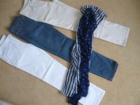 PAKET Damen Hose Jeans blau beige weiß Gr. 36 38 Schal Frankfurt am Main - Sachsenhausen Vorschau