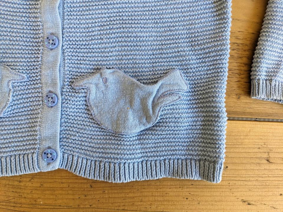 Strickjacke hellblau Vogel vertbaudet Baumwolle mit in Königswinter