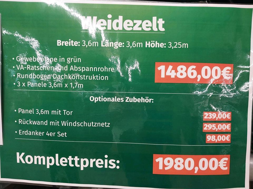 Growi Weidezelt neu Weidehütte Stall Sturmsicher Garage in Eschweiler