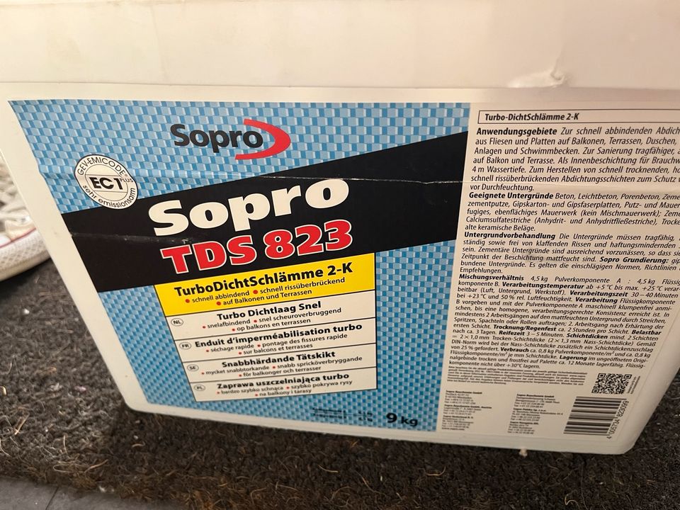 Sopro TDS 823 Turbo Dichtschlämme 2K in Schweinfurt