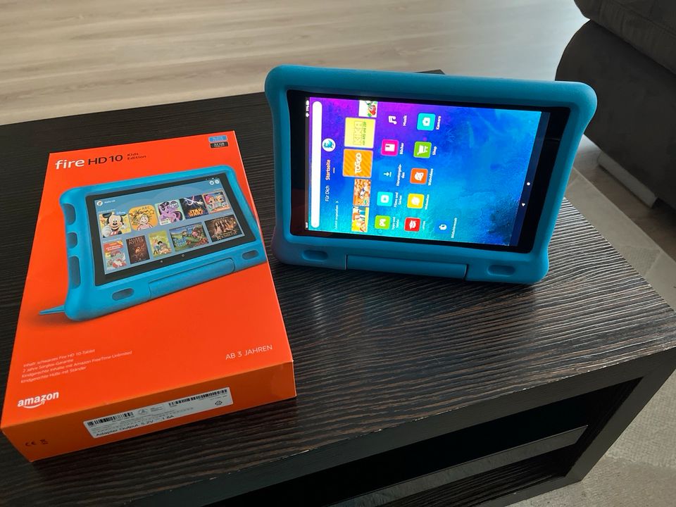 Fire HD10 Kids Edition 32GB Schwarz mit Hülle und OVP in Feucht