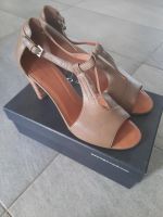 Slingpumps Peeptoe Gr. 42 Marc O'Polo echtes Leder taupe Niedersachsen - Osnabrück Vorschau