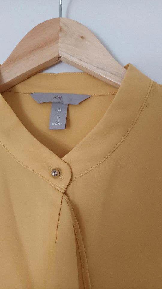 Bluse von H&M, Größe 42, gelb in Wackersdorf
