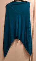Feinstrickponcho Neu Petrol One Size Burglesum - Lesum Vorschau