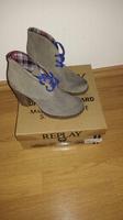 Replay Ankle Boots grau vintage 10cm Absatz Hessen - Langgöns Vorschau