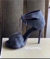 Michael Kors MK Remi Sandal grau Schuhe Sandaletten High Heels Nordrhein-Westfalen - Essen-Margarethenhöhe Vorschau