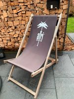 Afri Cola Liegestuhl Stuhl aus Holz Gartenliege Klappstuhl schwar Nordrhein-Westfalen - Emsdetten Vorschau