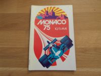 FORMEL 1 GRAND PRIX MONACO 1975 ORIGINAL PROGRAMM HEFT RARITÄT!!! Berg - Bachhausen Vorschau