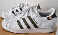 Adidas Superstar Gr. 37,5 weiß khaki Hessen - Nidderau Vorschau
