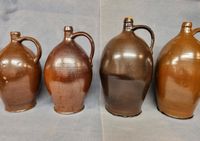 3x Grosse sehr alte Tonflasche Steingut glasiert 19. JH. Krug Niedersachsen - Salzhausen Vorschau