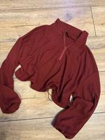 Süßer Pullover / Sweater mit Reißverschluss in burgunderrot / rot Bayern - Frensdorf Vorschau