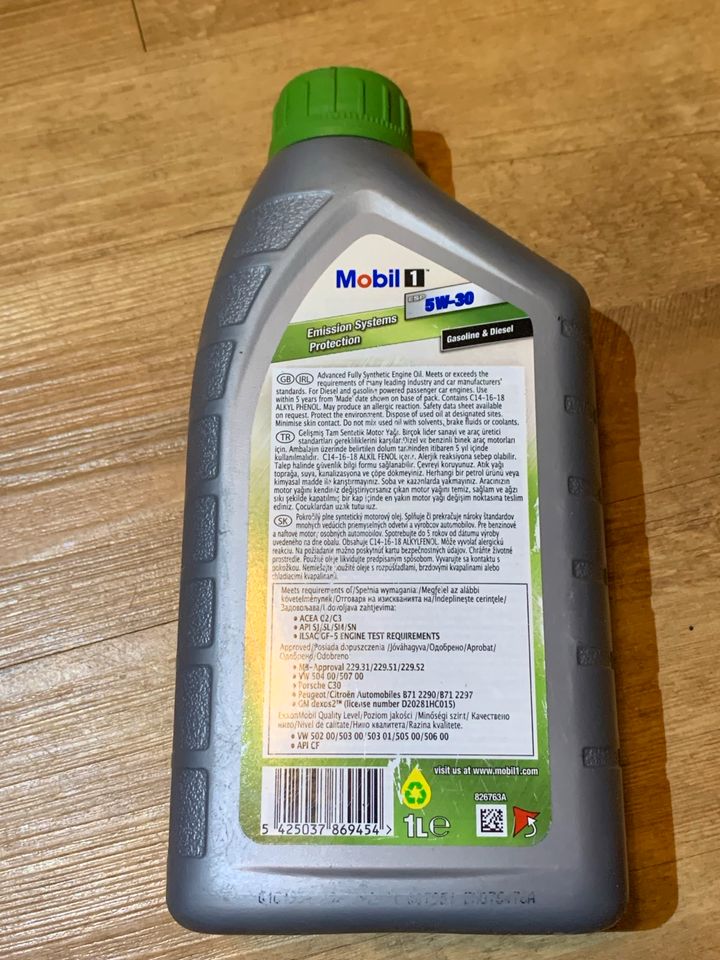 1 ltr. Mobil 1 Fully Synthetic 5W-30 Motorenöl in Niedersachsen - Badbergen  | Ersatz- & Reparaturteile | eBay Kleinanzeigen ist jetzt Kleinanzeigen